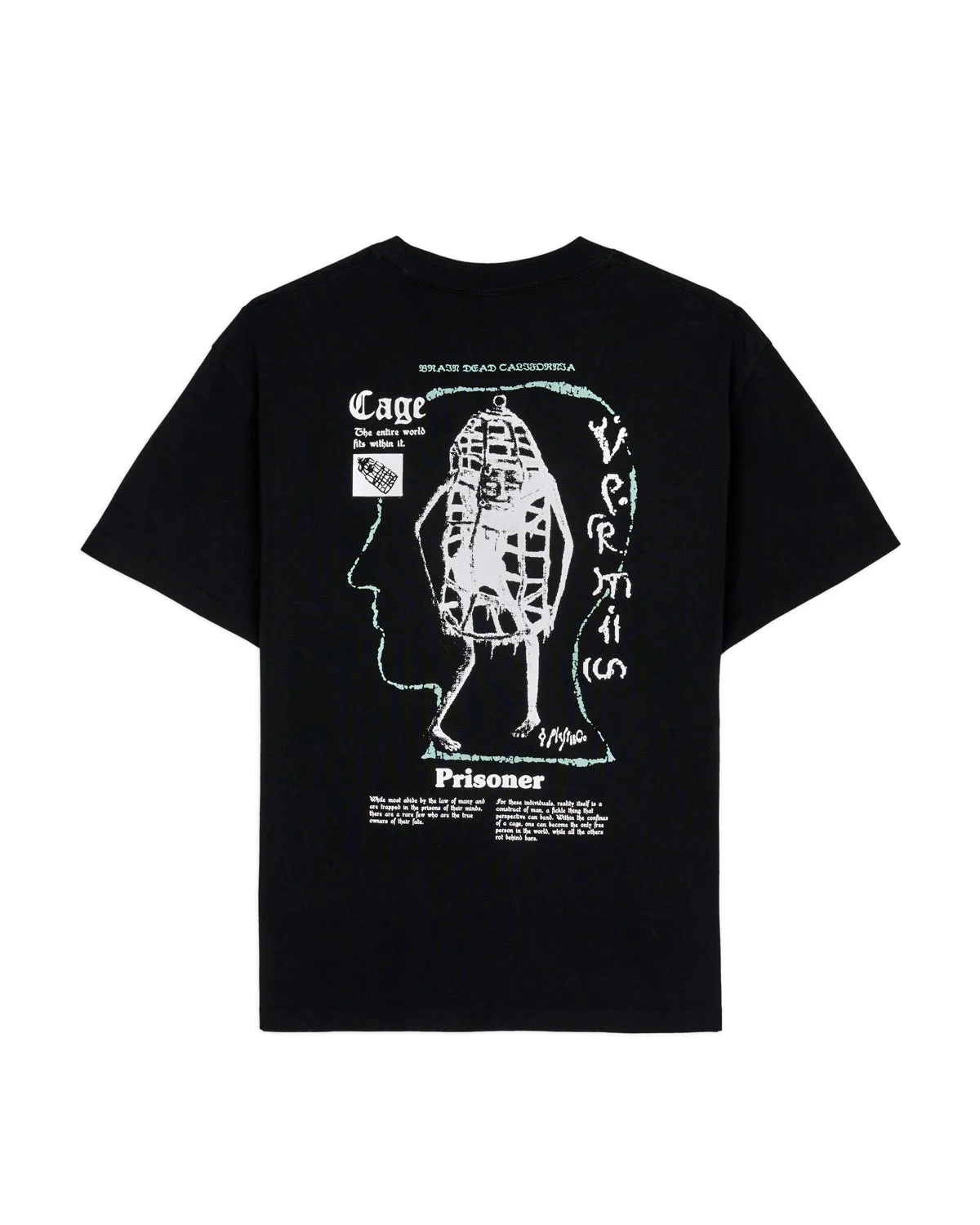 Brain Dead Fantasy Games Vermis Cage T-shirt - Black sold by Brain Dead product image thumbnail 2