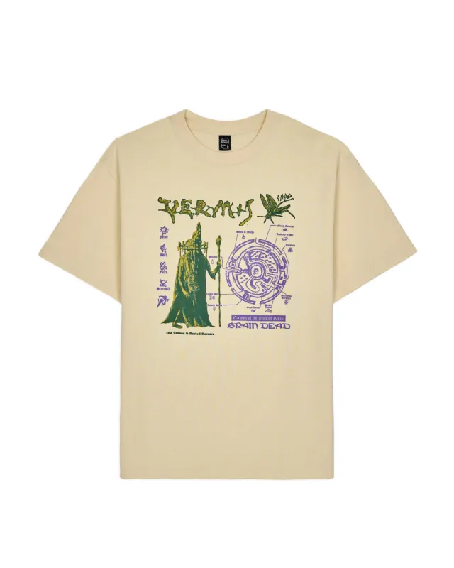 Brain Dead Fantasy Games Vermis Old Curses T-shirt - Natural made by Brain Dead