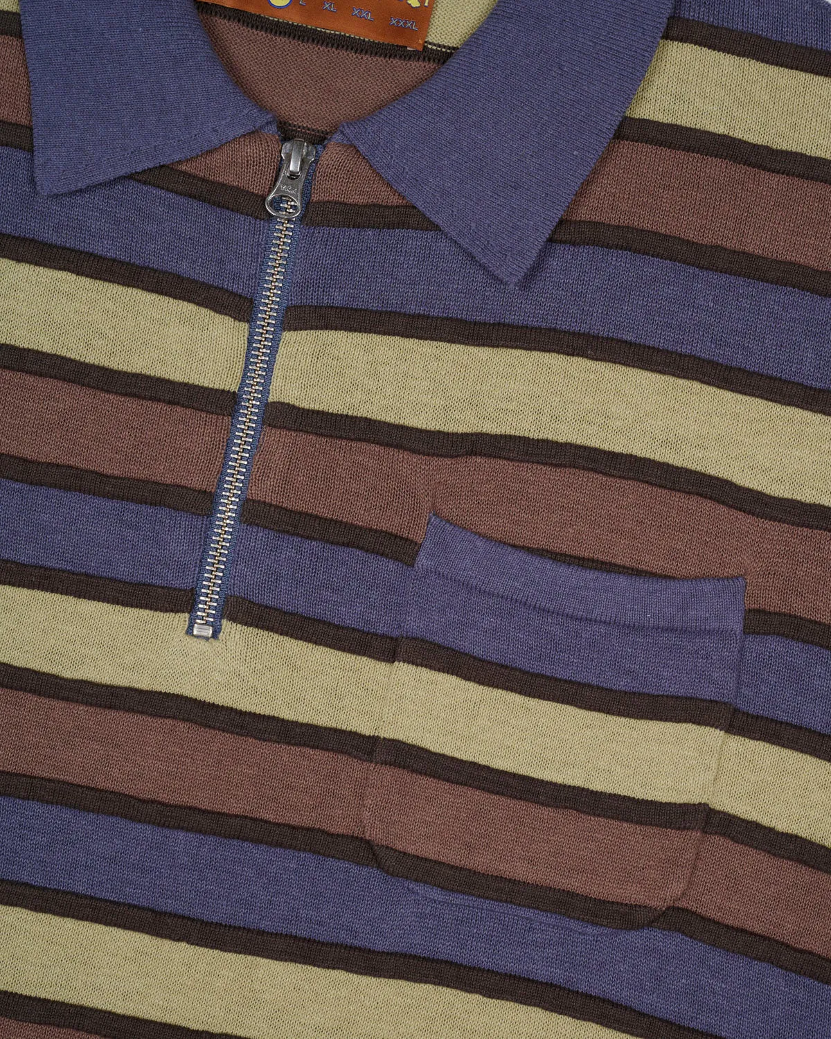 Lifted Stripe Half Zip Shirt - Blue Multi sold by Brain Dead product image thumbnail 4