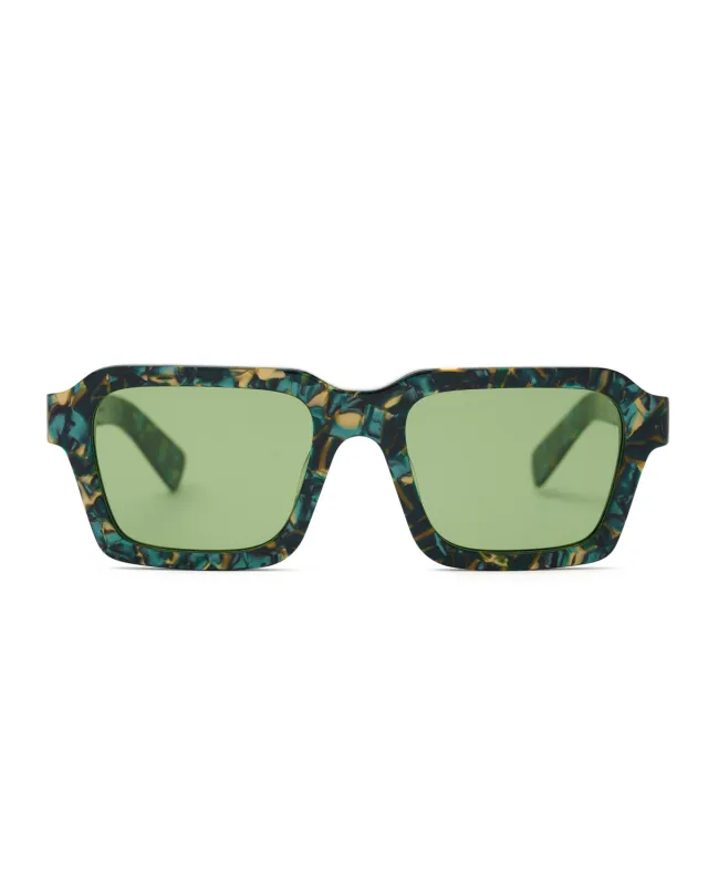 Staunton Post Modern Primitive Eye Protection - Green Granite/Green made by Brain Dead