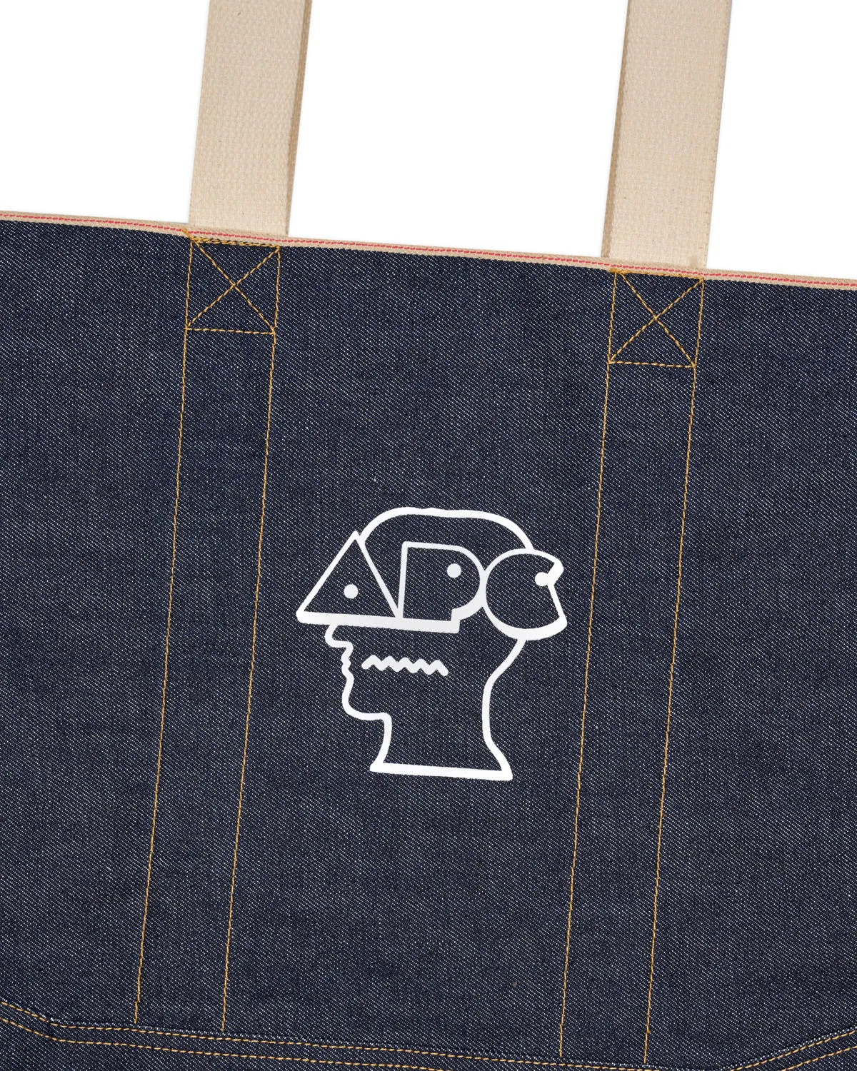 Brain Dead x A.P.C. Printed Selvedge Denim Tote Bag - Indigo sold by Brain Dead product image thumbnail 2