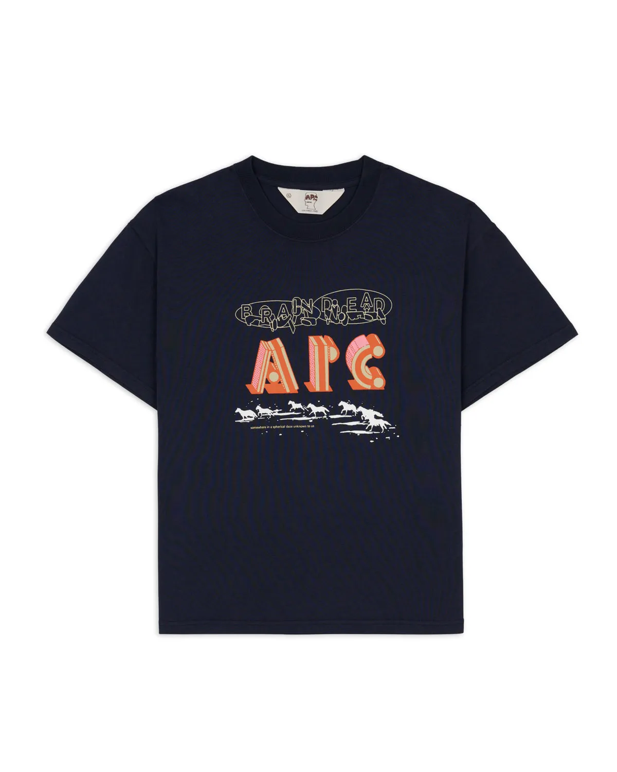 Brain Dead x A.P.C. In A Daze T-shirt - Navy sold by Brain Dead