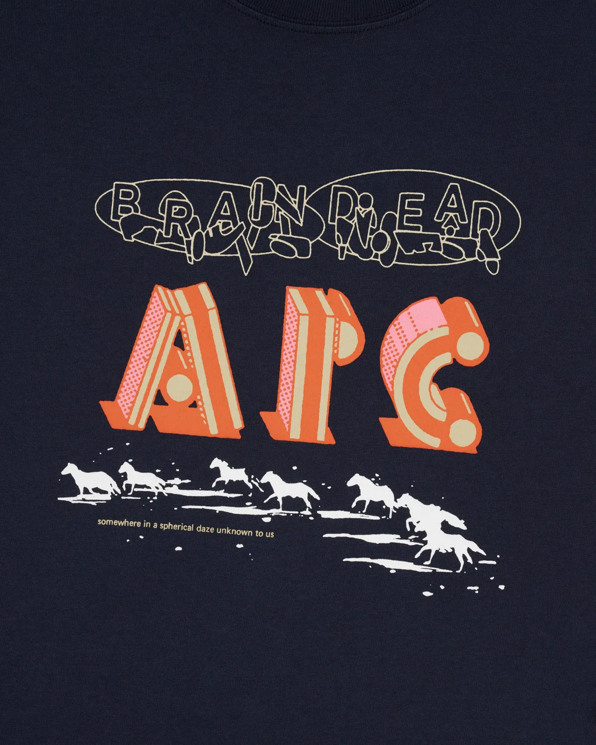 Brain Dead x A.P.C. In A Daze T-shirt - Navy sold by Brain Dead product image thumbnail 2