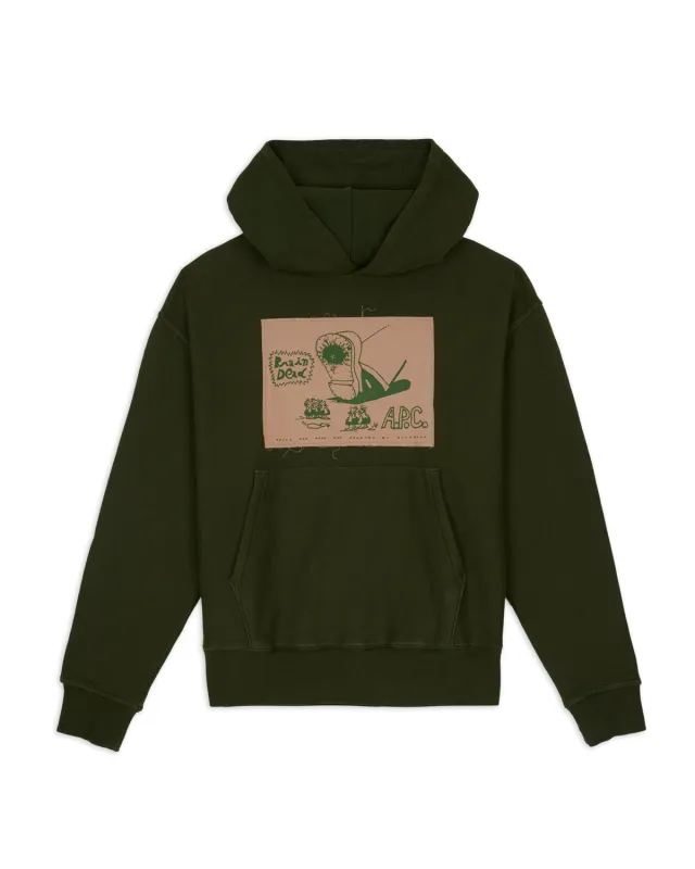 Brain Dead x A.P.C. Stomp Hoodie - Forest made by Brain Dead