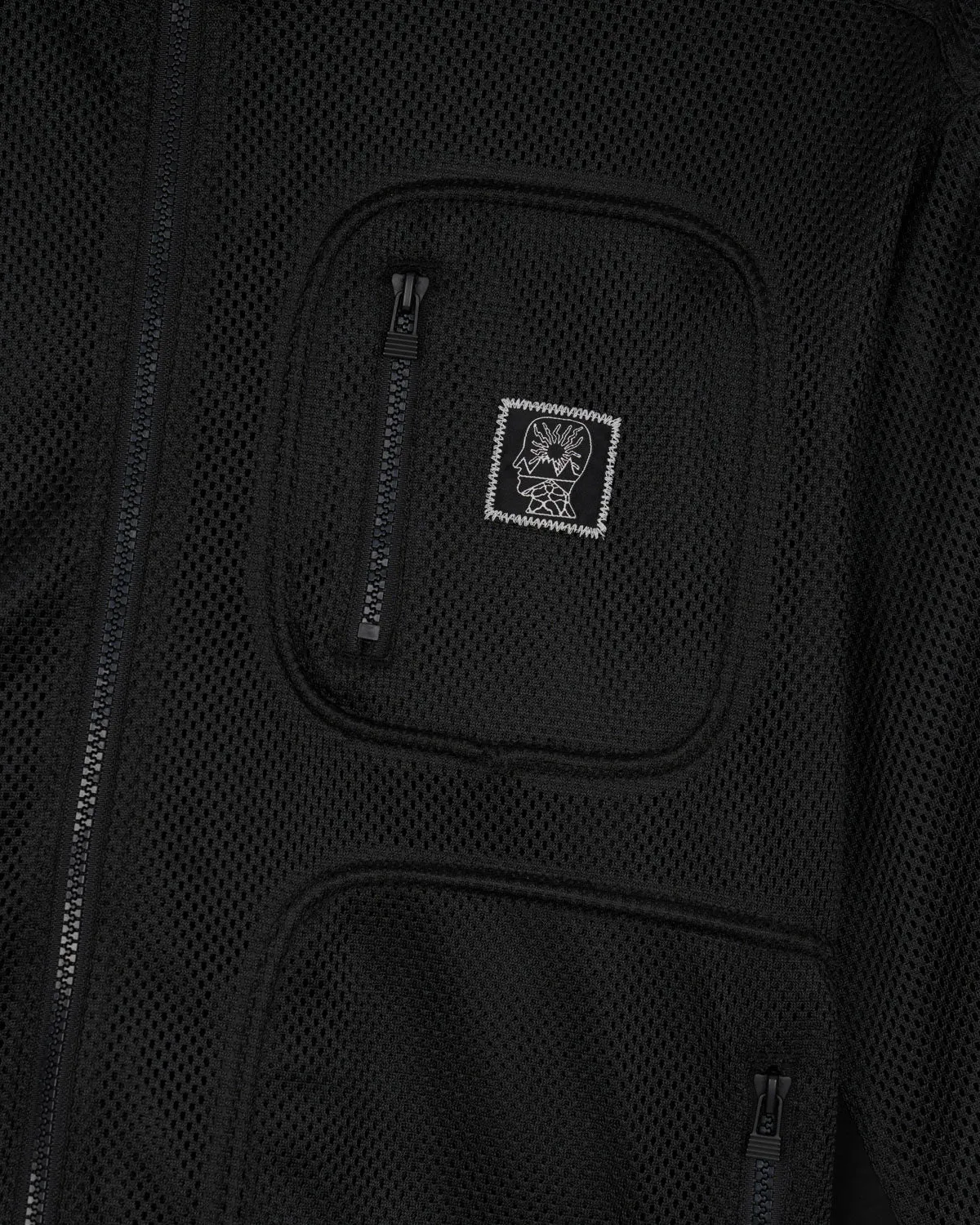 Brain Dead Equipment Tennis Zip Jacket - Black Mesh sold by Brain Dead product image thumbnail 3