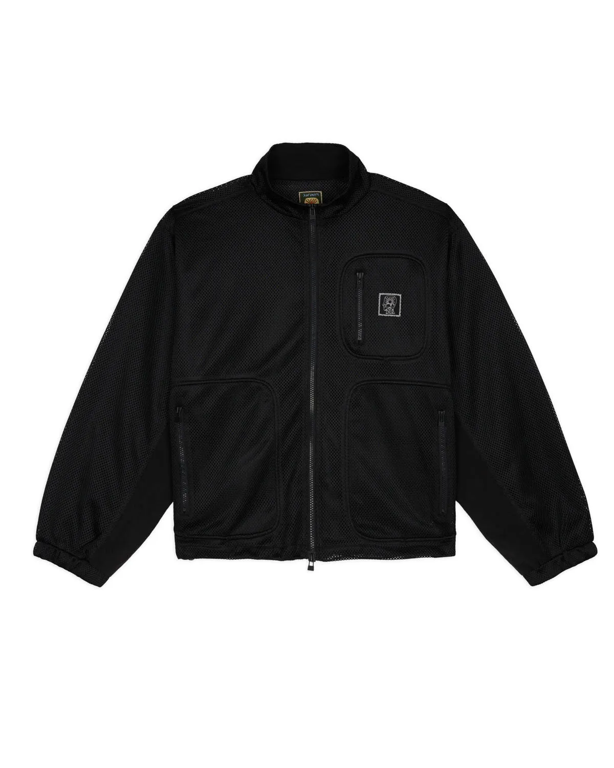 Brain Dead Equipment Tennis Zip Jacket - Black Mesh sold by Brain Dead