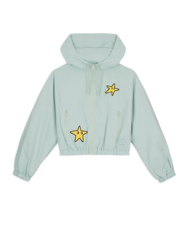 Brain Dead x Coach Cropped Star Windbreaker - Light Green made by Brain Dead