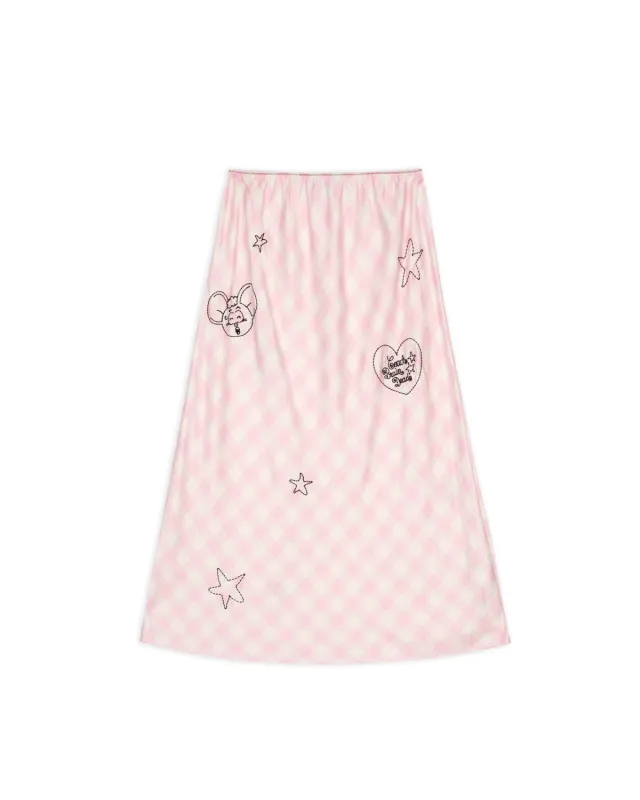 Brain Dead x Coach Embroidered Slip Skirt - Light Pink made by Brain Dead