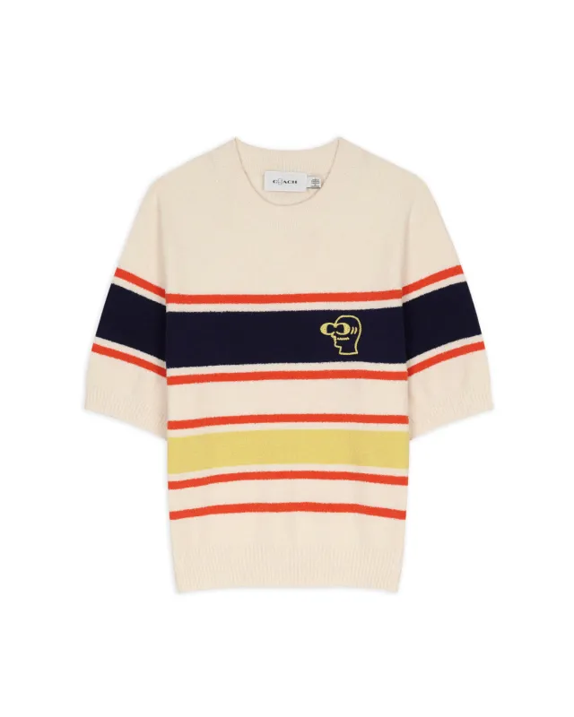 Brain Dead x Coach Striped Knit Top - Cream Multi made by Brain Dead