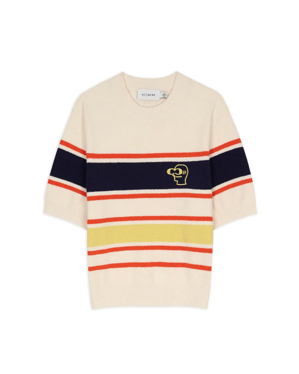 Brain Dead x Coach Striped Knit Top - Cream Multi sold by Brain Dead