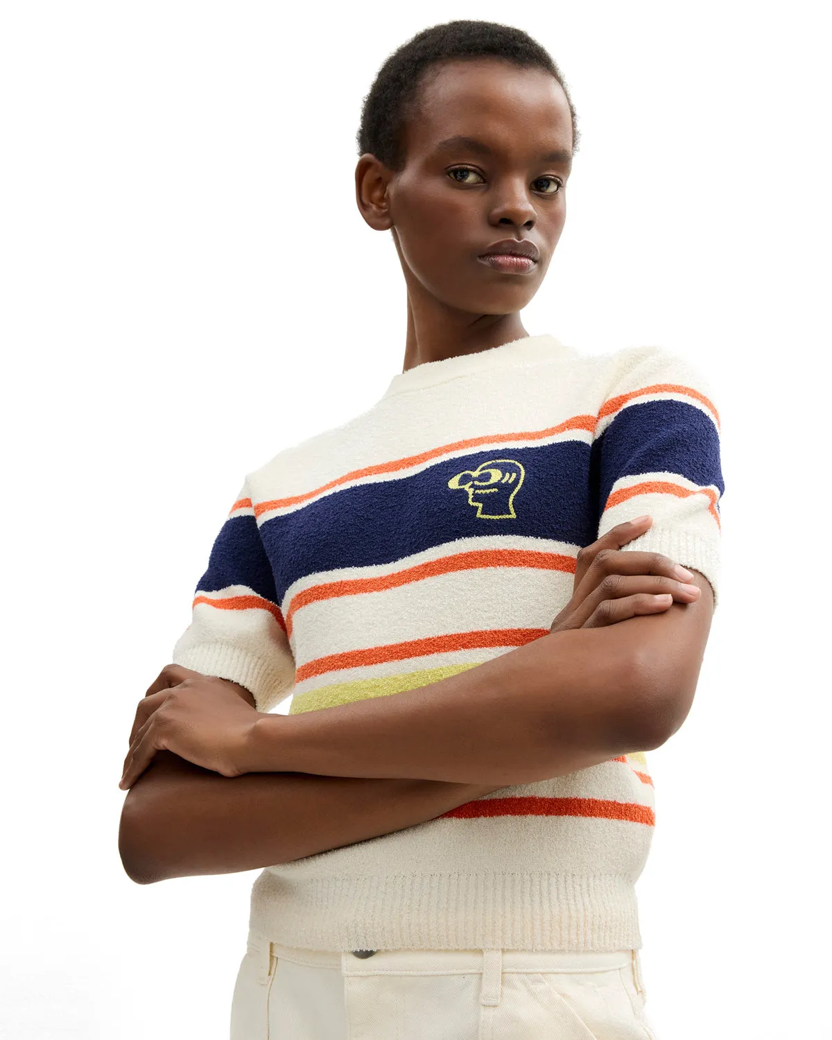Brain Dead x Coach Striped Knit Top - Cream Multi sold by Brain Dead product image thumbnail 2