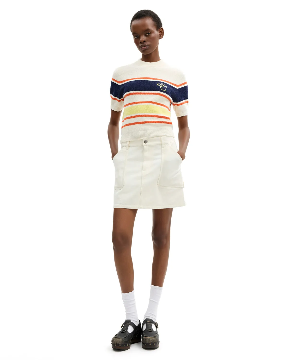 Brain Dead x Coach Striped Knit Top - Cream Multi sold by Brain Dead product image thumbnail 4