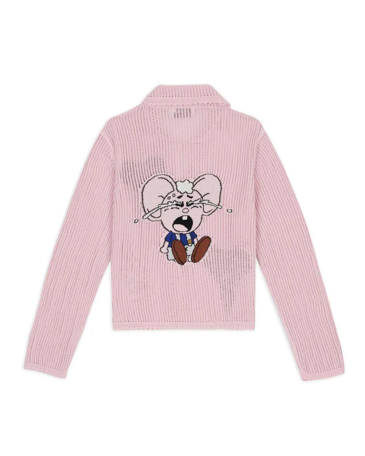 Brain Dead x Coach Intarsia Kachi Mouse Knit Cardigan - Pink sold by Brain Dead product image thumbnail 3