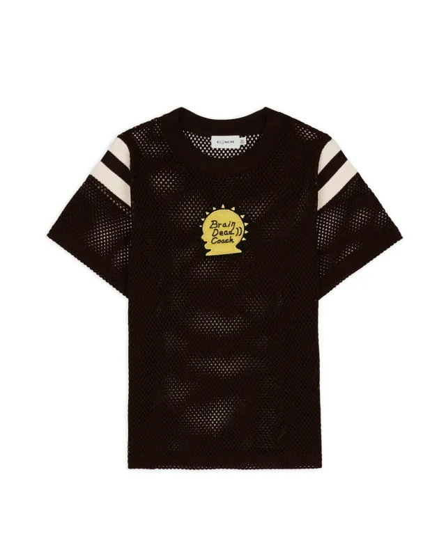 Brain Dead x Coach Mesh Football T-Shirt - Brown made by Brain Dead