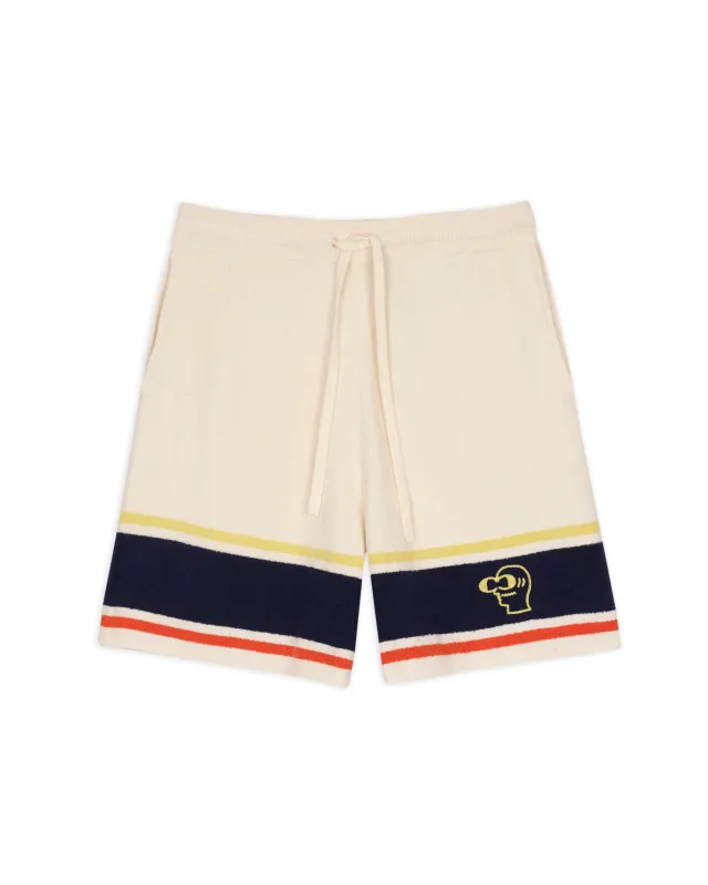 Brain Dead x Coach Striped Knit Shorts - Cream Multi made by Brain Dead