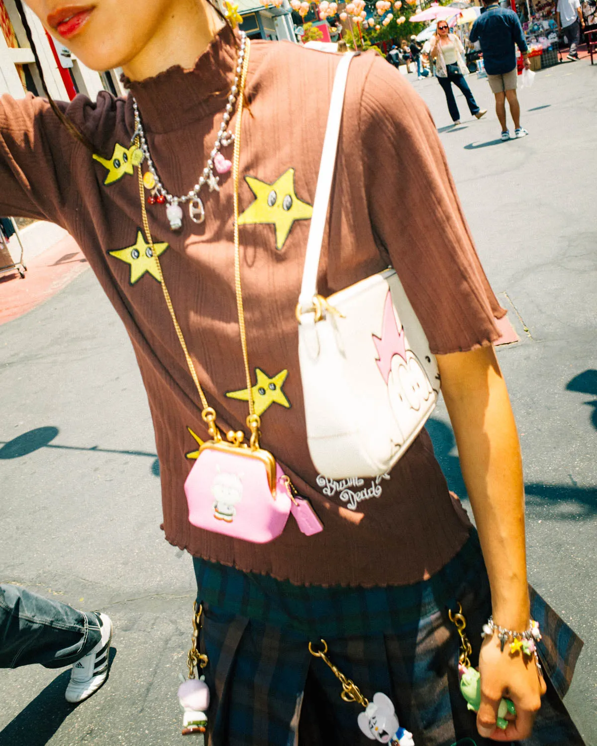Brain Dead x Coach Pointelle Mockneck Top - Brown sold by Brain Dead product image thumbnail 4