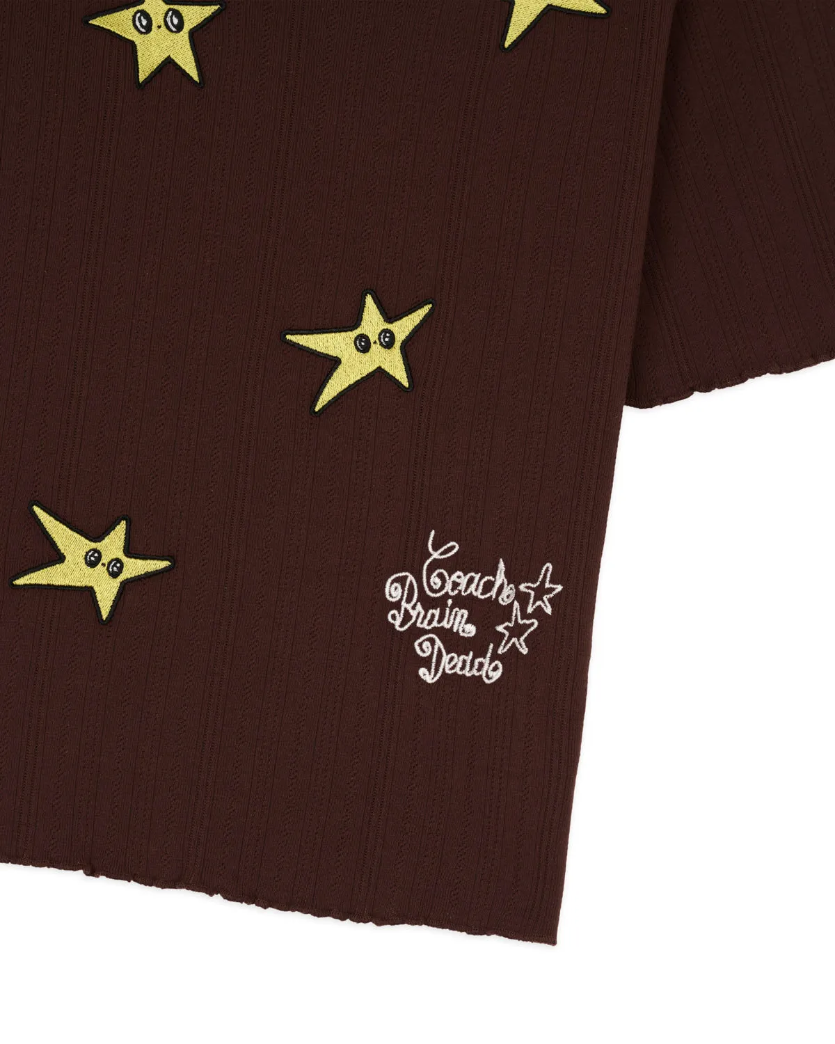 Brain Dead x Coach Pointelle Mockneck Top - Brown sold by Brain Dead product image thumbnail 3