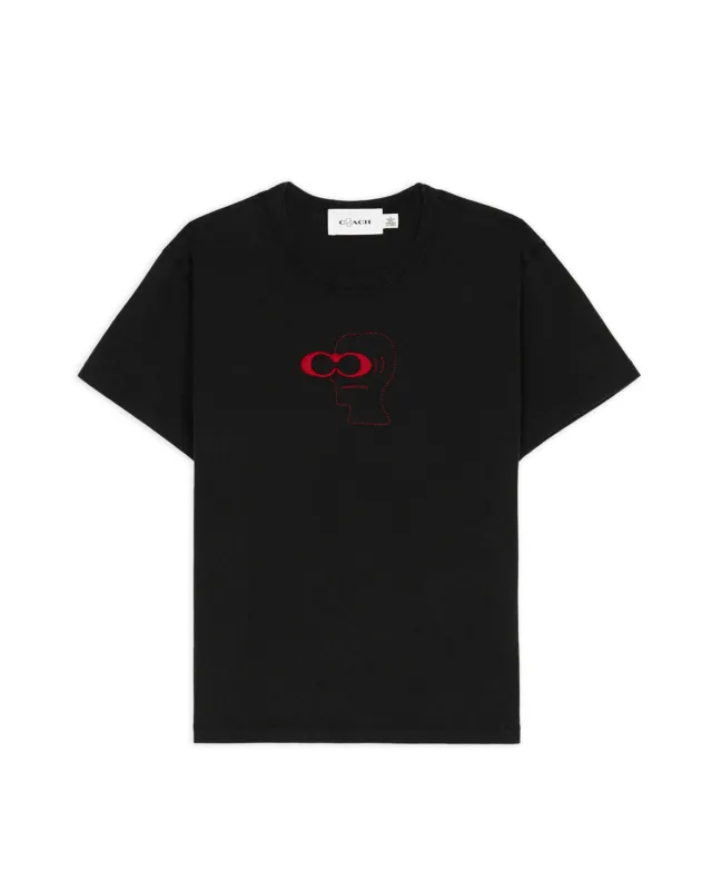 Brain Dead x Coach Logo 90s Fit T-Shirt - Black made by Brain Dead