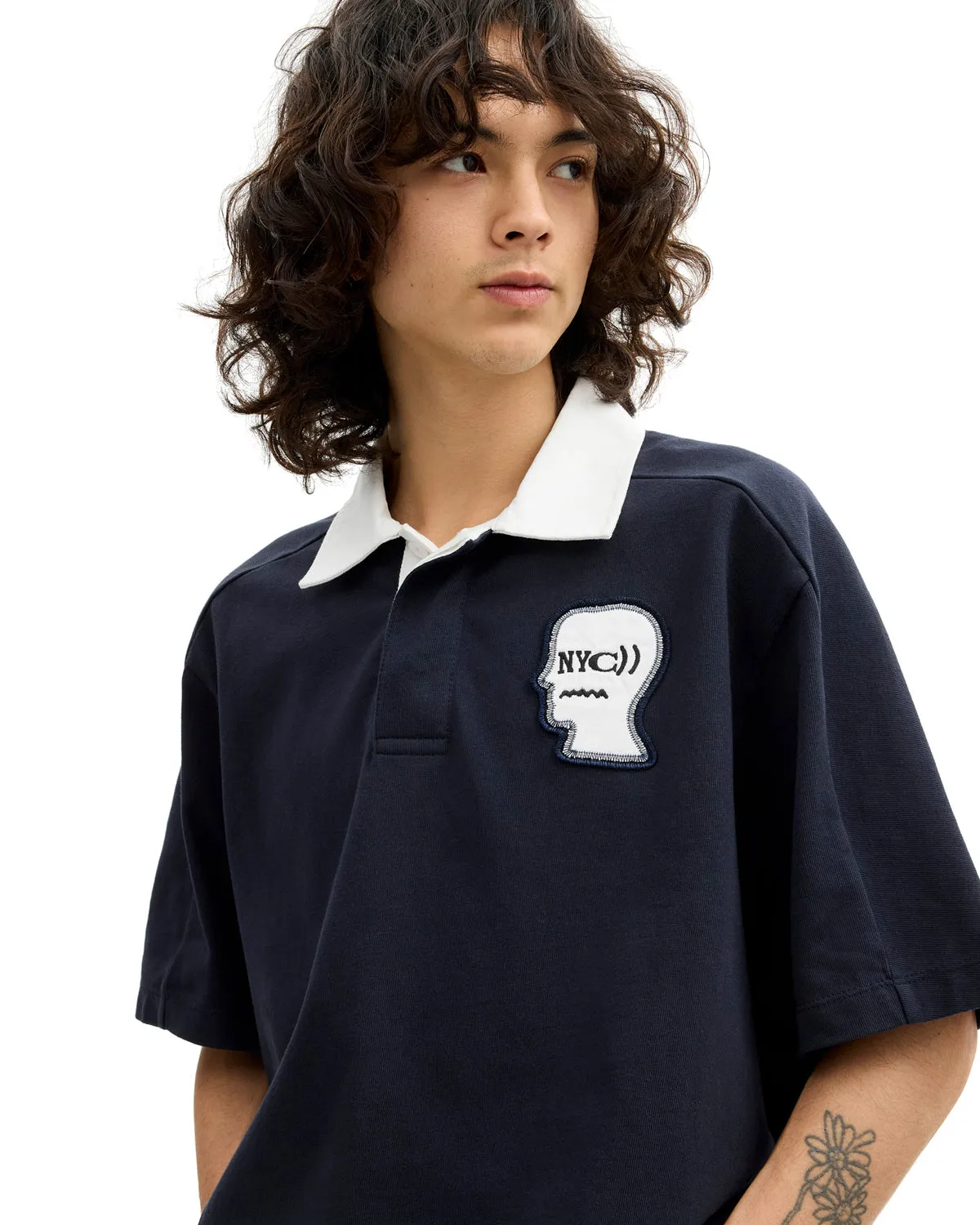 Brain Dead x Coach Rugby Polo - Navy sold by Brain Dead product image thumbnail 2