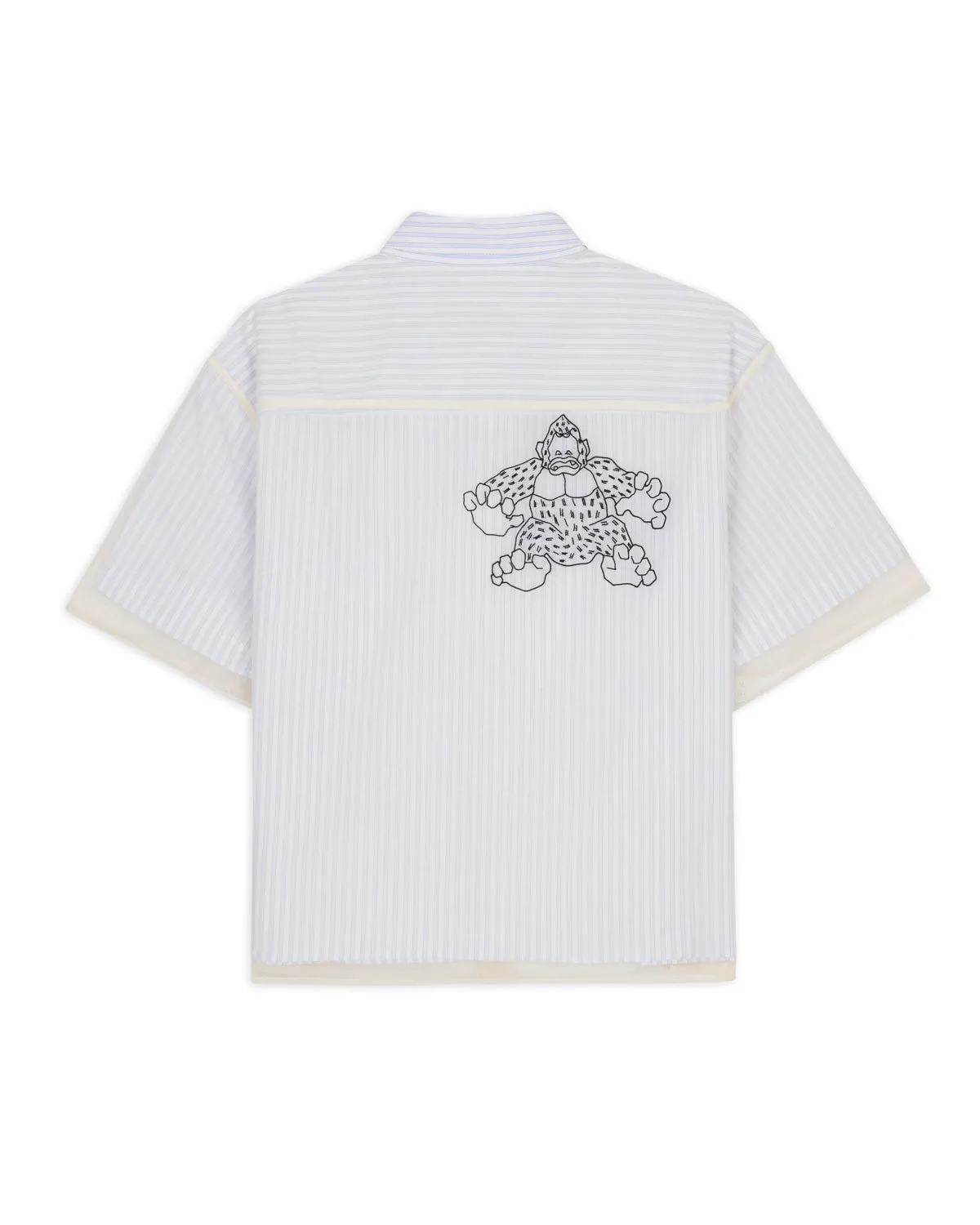 Brain Dead x Coach Striped Camp Shirt - Blue Stripe sold by Brain Dead product image thumbnail 5