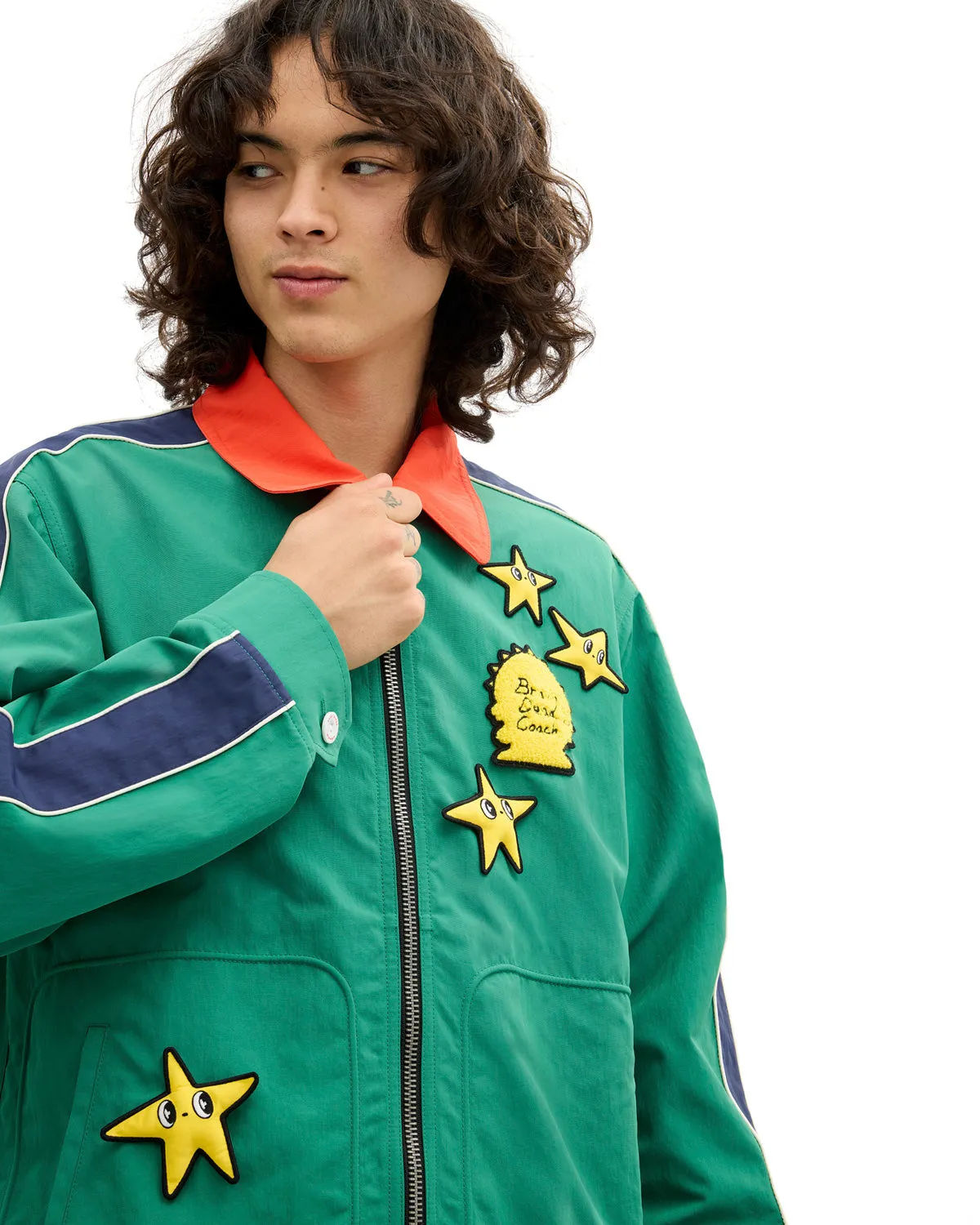 Brain Dead x Coach Nylon Racer Jacket - Green sold by Brain Dead product image thumbnail 2