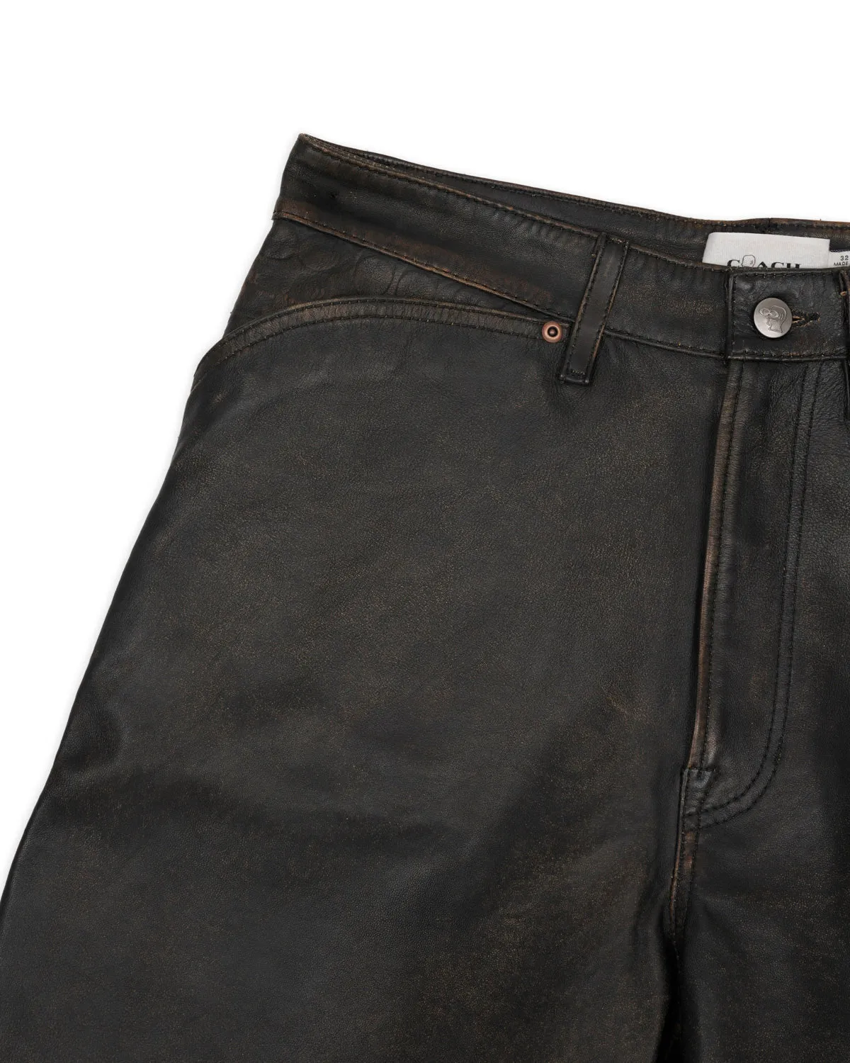 Brain Dead x Coach Leather Shorts - Black sold by Brain Dead product image thumbnail 5