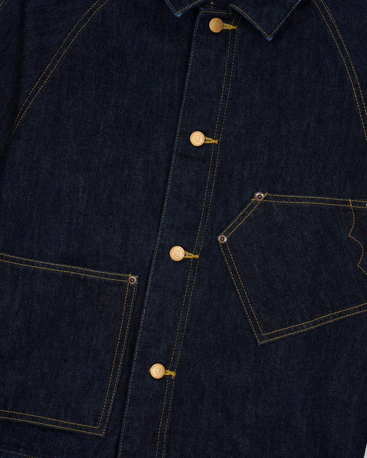 Denim Cropped Engineer Jacket - Washed Indigo sold by Brain Dead product image thumbnail 3