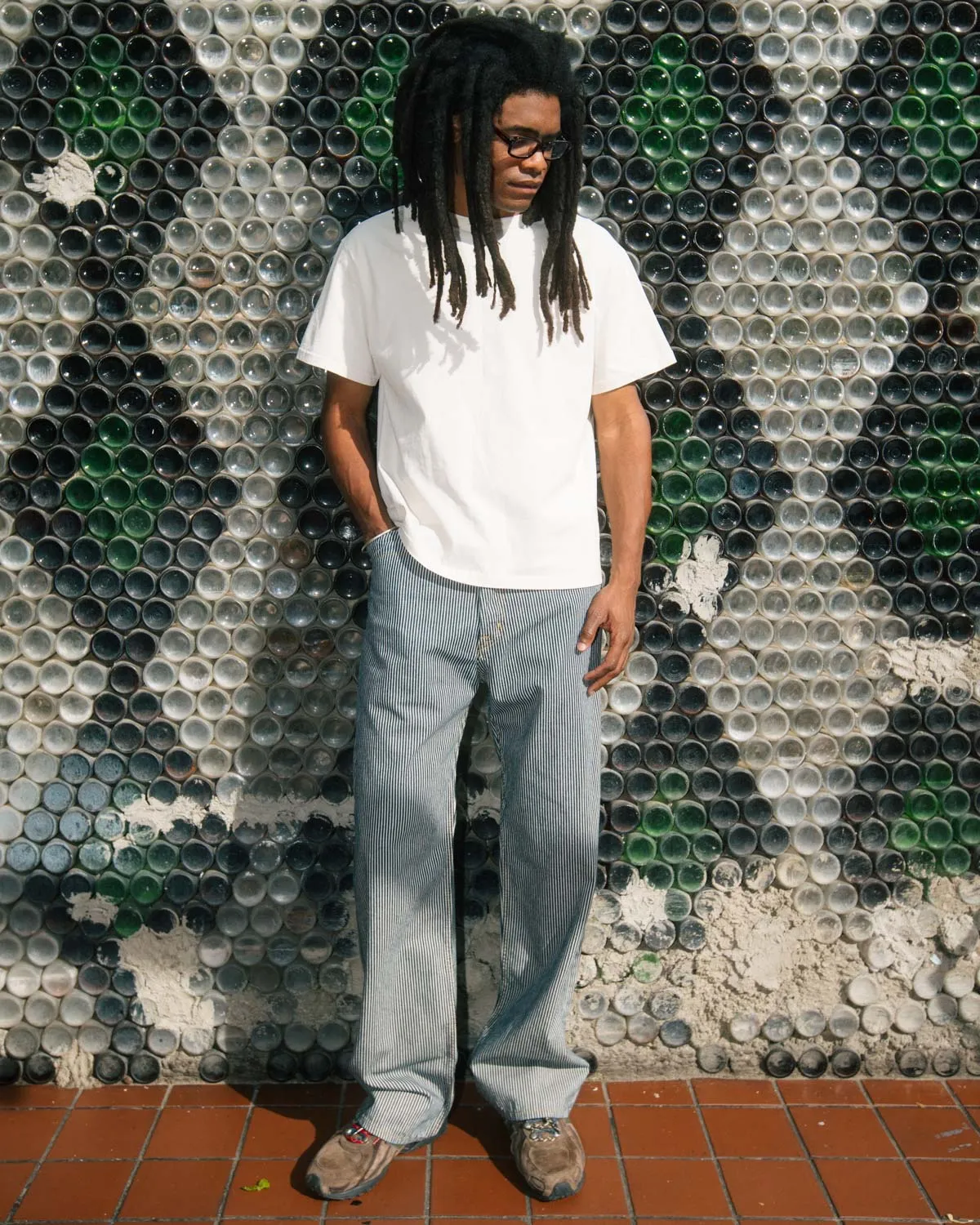 Type 00 Hickory Stripe Denim Pant - Navy sold by Brain Dead product image thumbnail 5