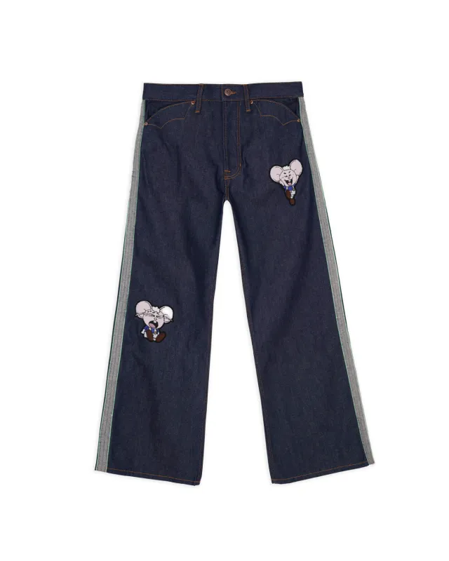 Brain Dead x Coach Kachi Mouse Retro Jean - Dark Blue made by Brain Dead