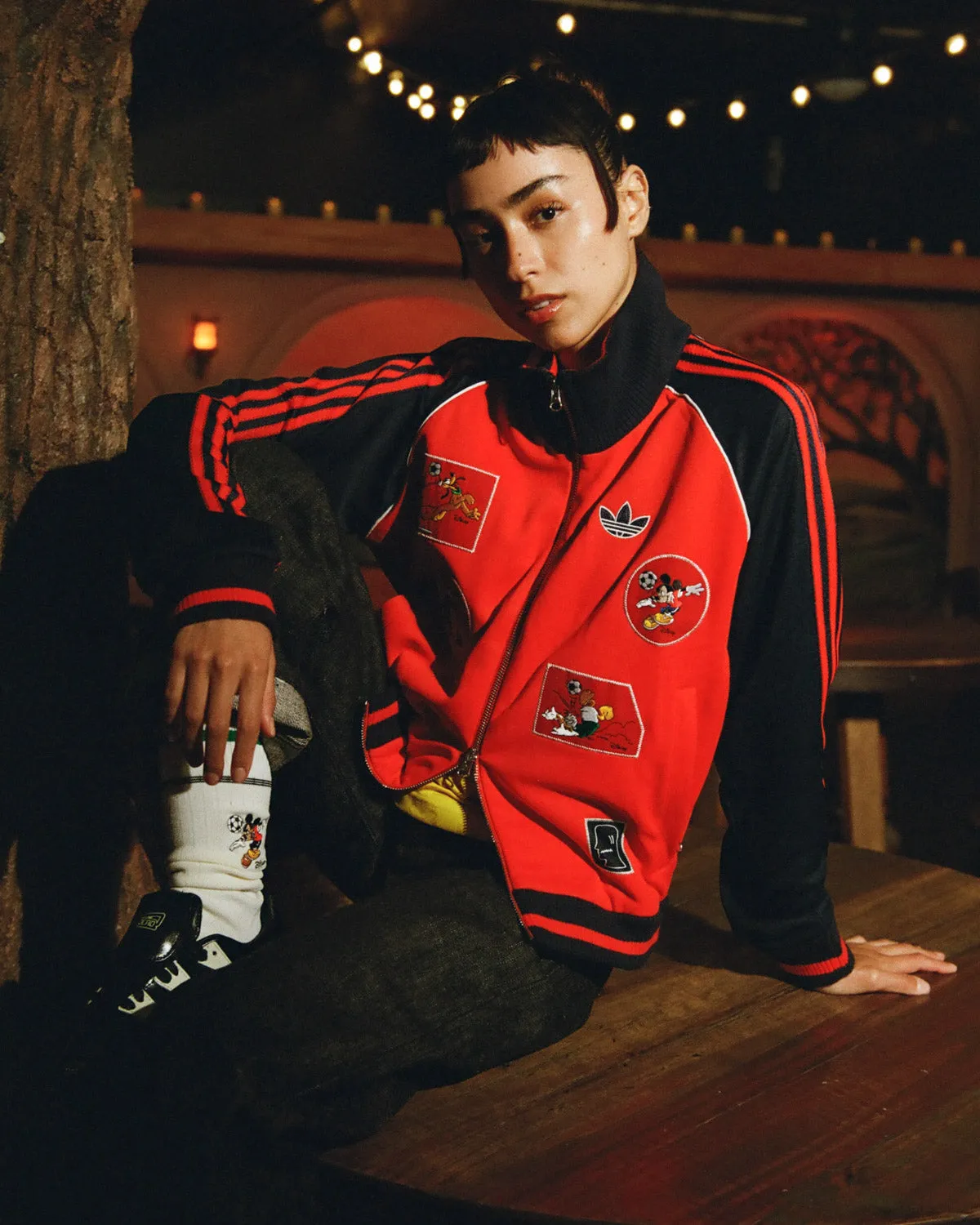 Brain Dead x Disney x Adidas Mickey and Friends Track Jacket - Red sold by Brain Dead product image thumbnail 4