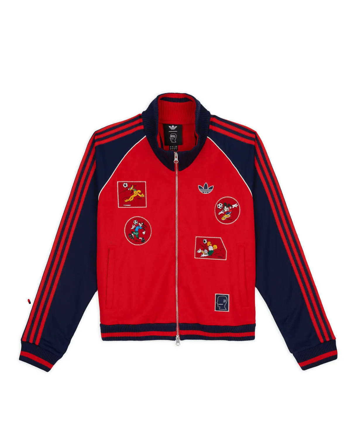 Brain Dead x Disney x Adidas Mickey and Friends Track Jacket - Red sold by Brain Dead