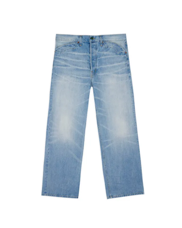 Type 00 14.1oz Selvedge Denim Pant - Light Washed Indigo made by Brain Dead