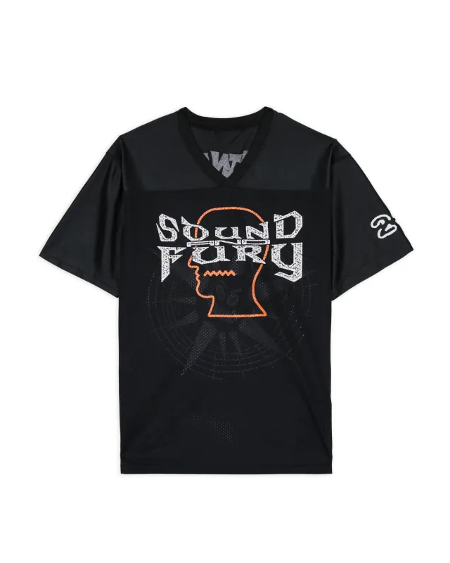 Brain Dead x Sound & Fury 2026 Football Jersey - Black made by Brain Dead