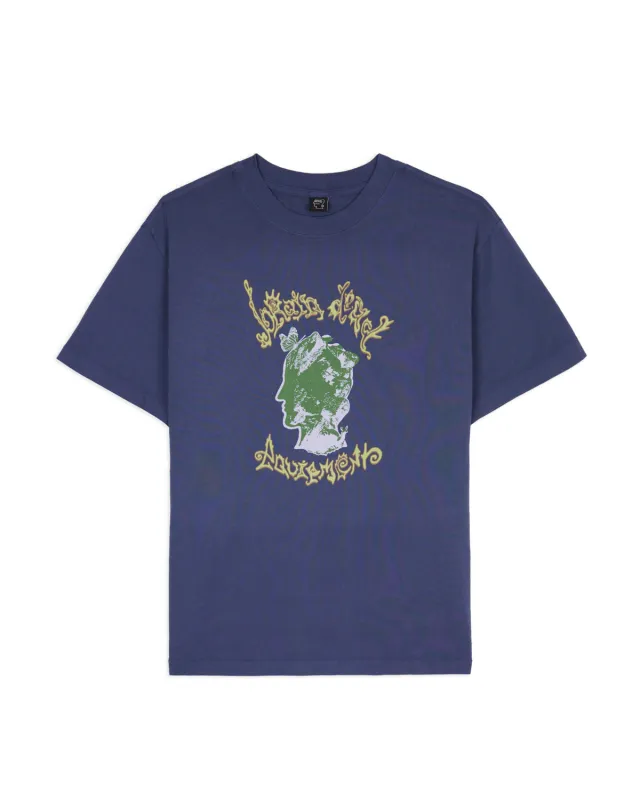 Rock Head T-shirt - Navy made by Brain Dead