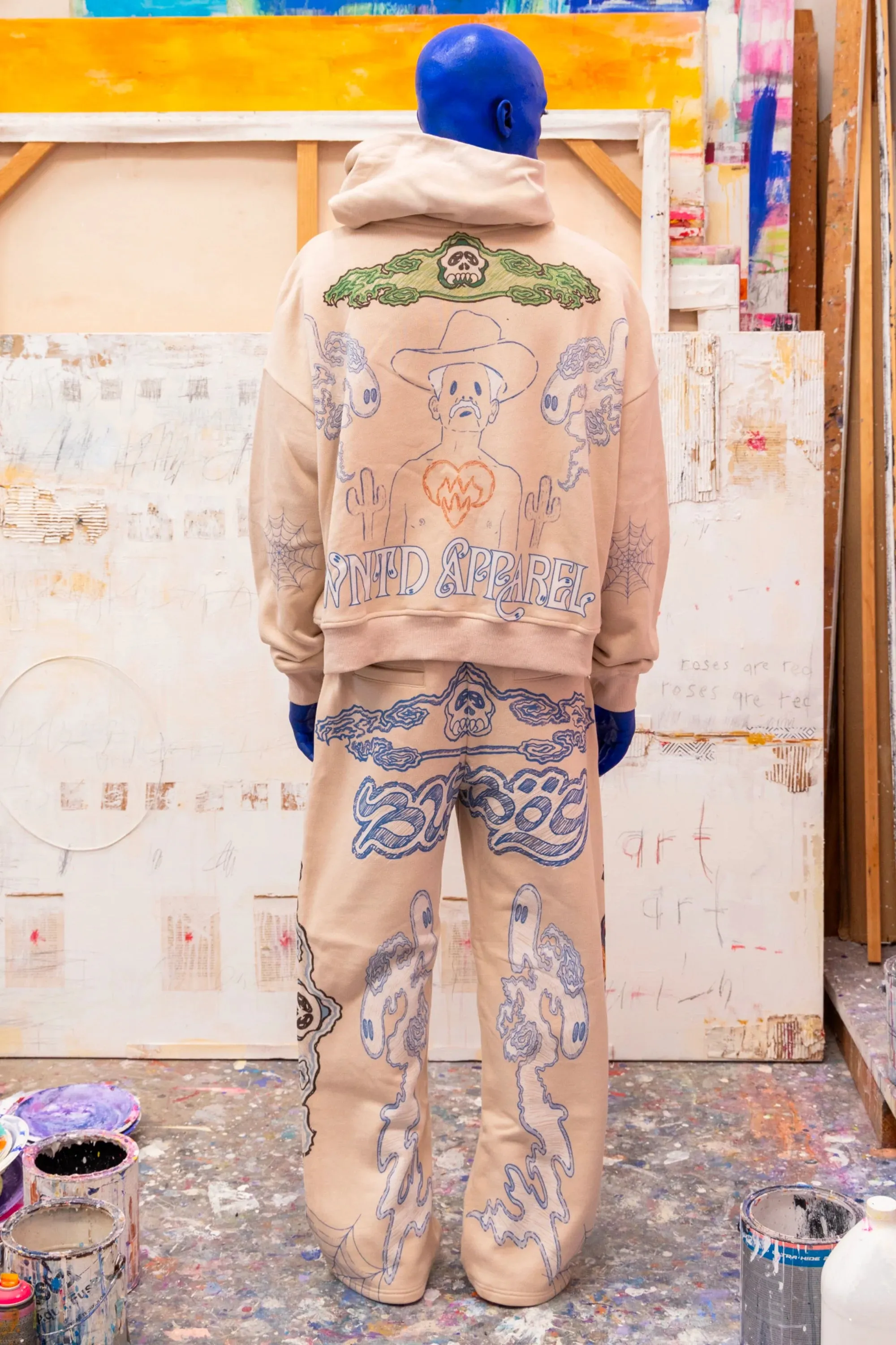BLU BOY SKETCH ZIP HOODIE sold by WNTD APPAREL product image thumbnail 4