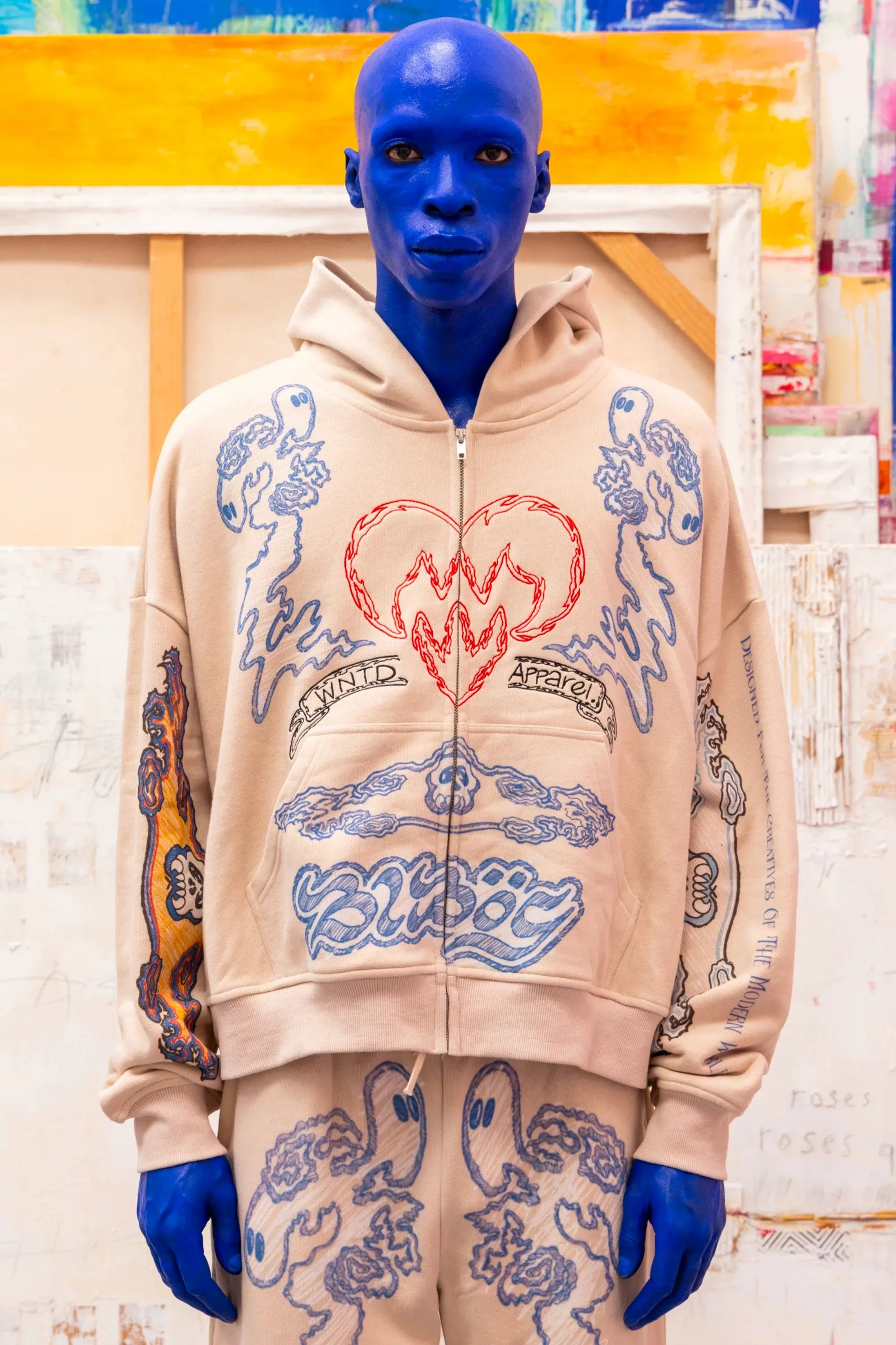 BLU BOY SKETCH ZIP HOODIE sold by WNTD APPAREL product image thumbnail 5