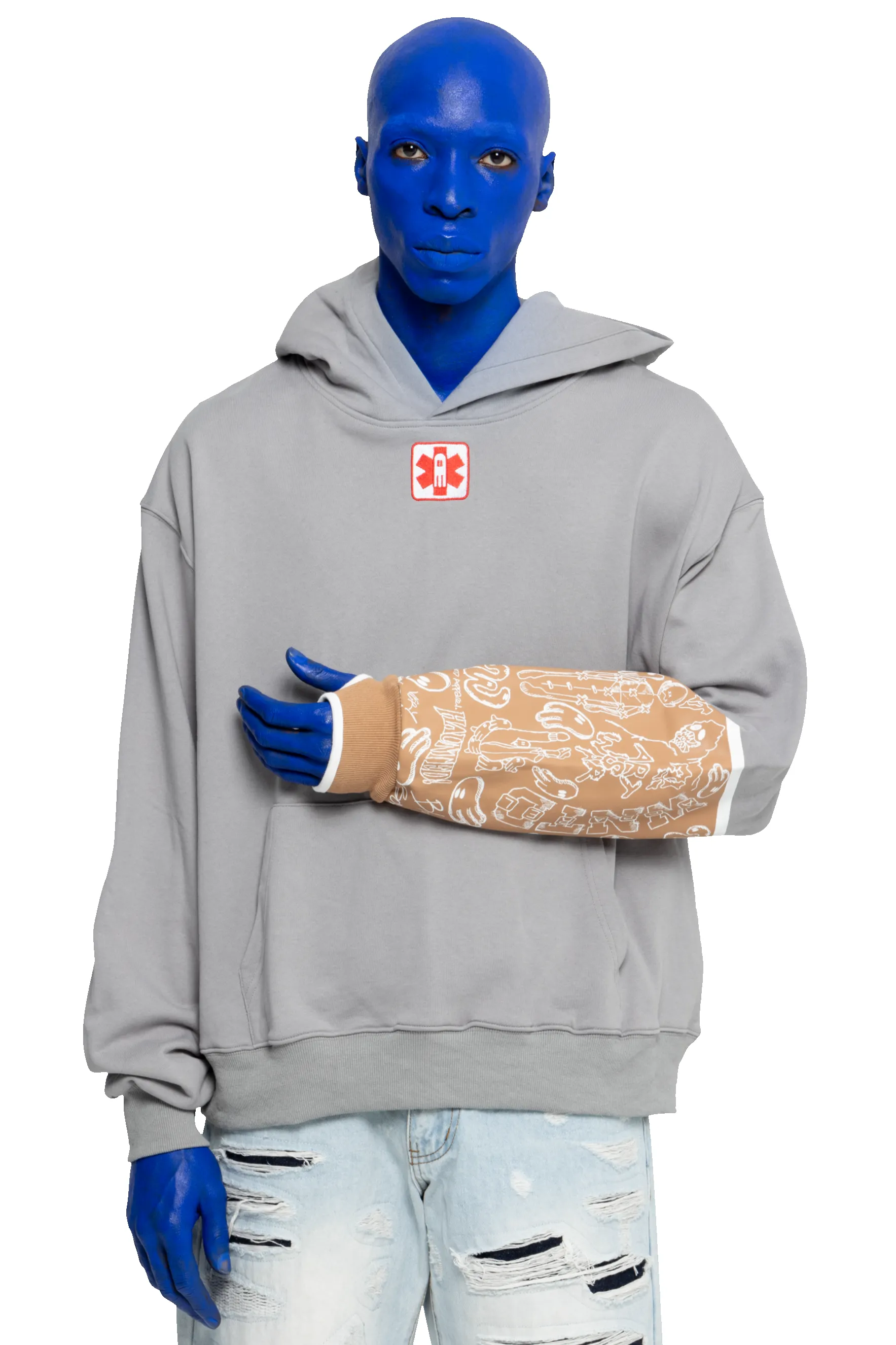 ARM CAST HOODIE sold by WNTD APPAREL product image thumbnail 5