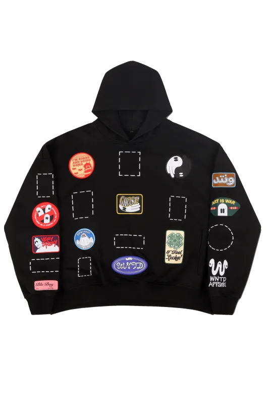 MISSING PATCHWORK HOODIE sold by WNTD APPAREL