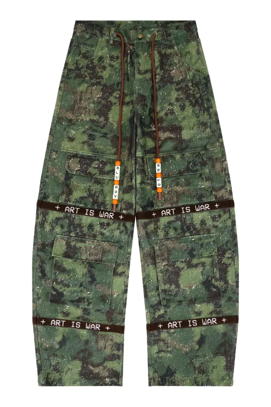 ART IS WAR CARGO PANTS made by WNTD APPAREL