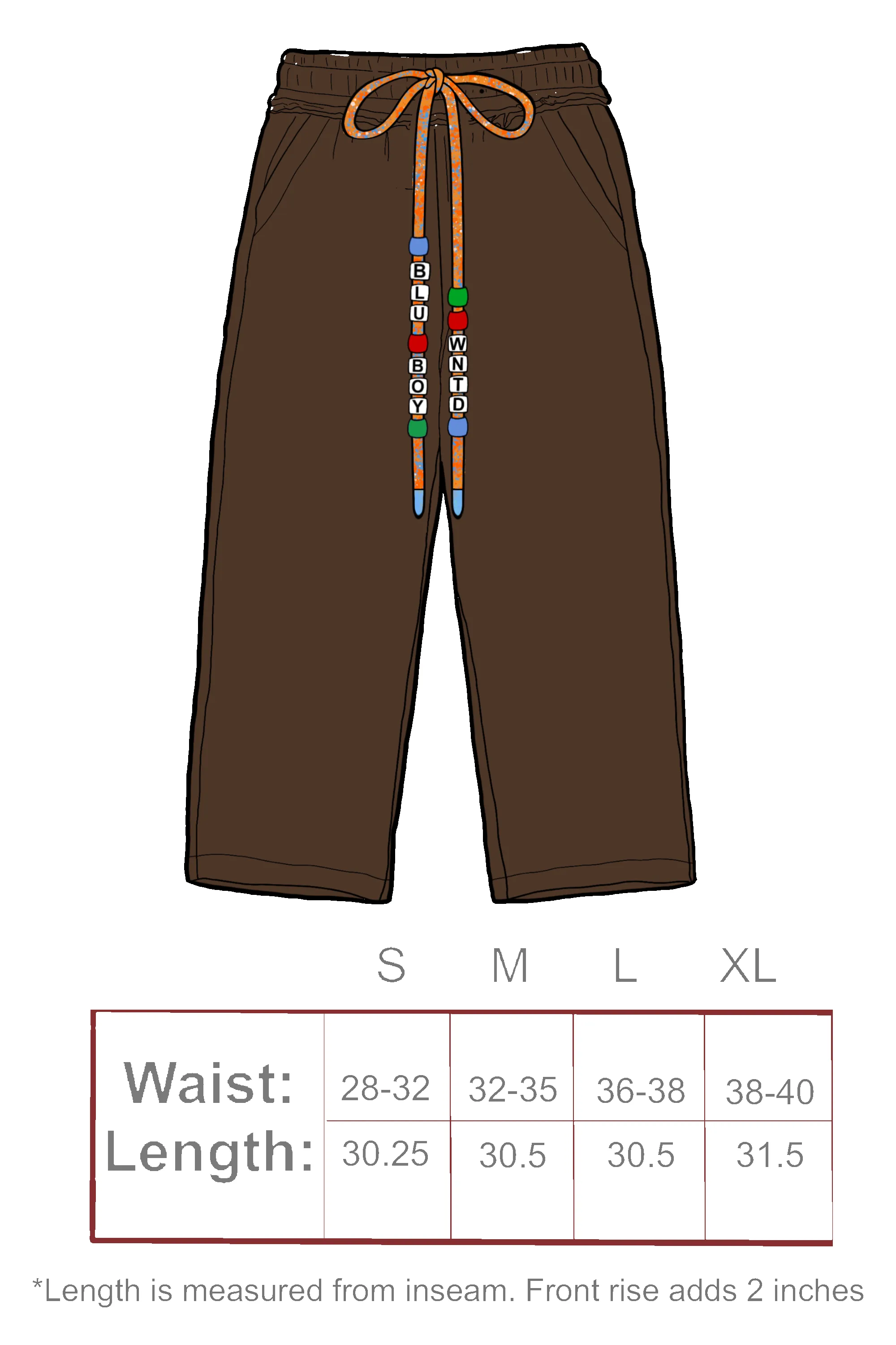 CHARM ROPE SWEATPANTS sold by WNTD APPAREL product image thumbnail 5