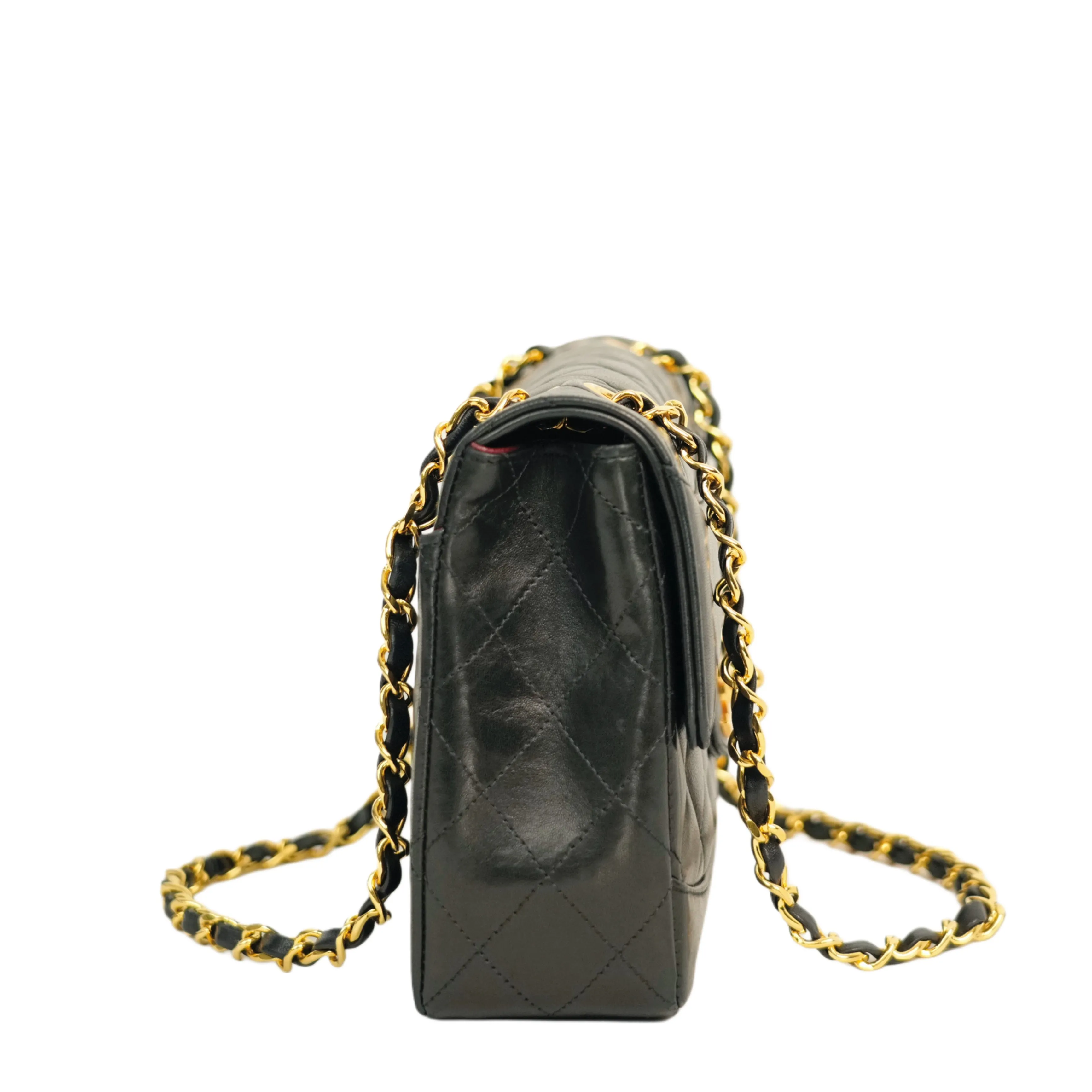 CHANEL 1989-1991Matelasse Coco Mark Chain Lambskin Shoulder Bag sold by Aime Vintage product image thumbnail 4