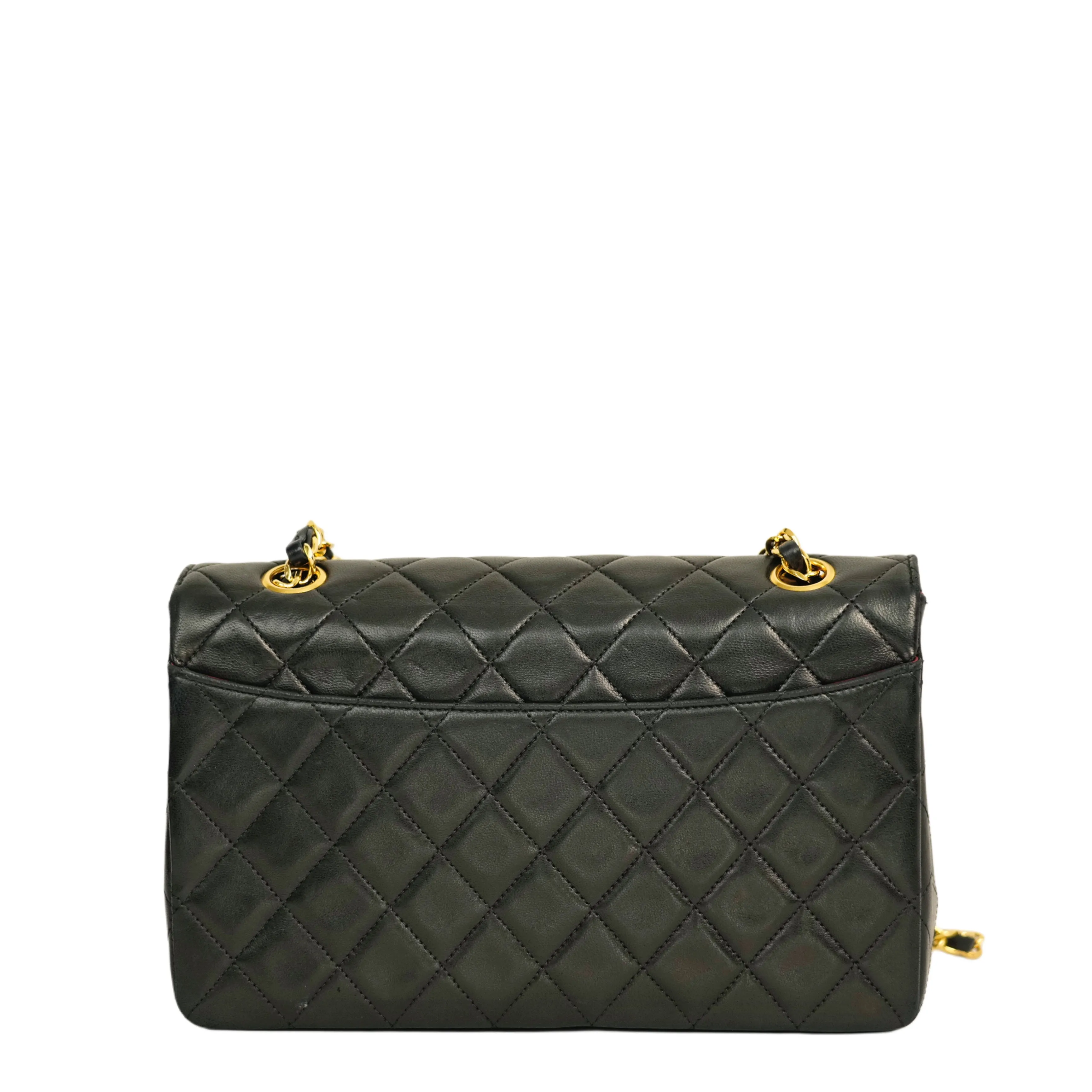CHANEL 1989-1991Matelasse Coco Mark Chain Lambskin Shoulder Bag sold by Aime Vintage product image thumbnail 2