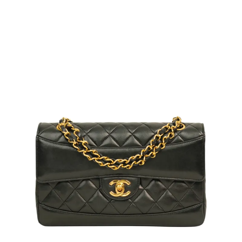 CHANEL 1989-1991Matelasse Coco Mark Chain Lambskin Shoulder Bag made by Chanel