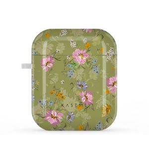 Seasonal Florals Green by Ellenkatie_ AirPods case sold by KaseMe