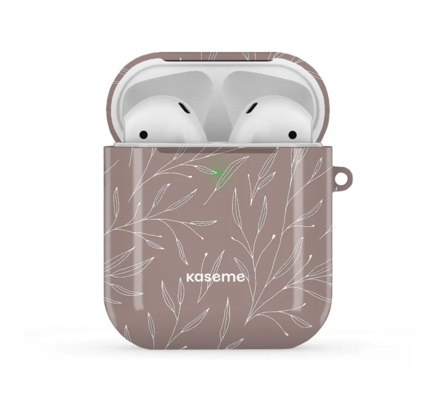Hibiscus Grey AirPods Case sold by KaseMe