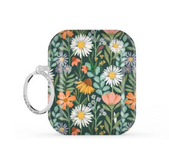 Sending Flowers Green by Briony Machin AirPods case sold by KaseMe