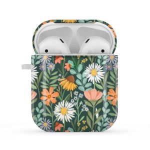 Sending Flowers Green by Briony Machin AirPods case sold by KaseMe