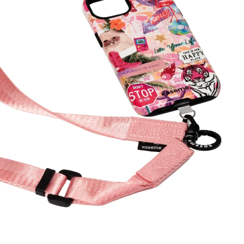 Crossbody Phone Strap Pink sold by KaseMe