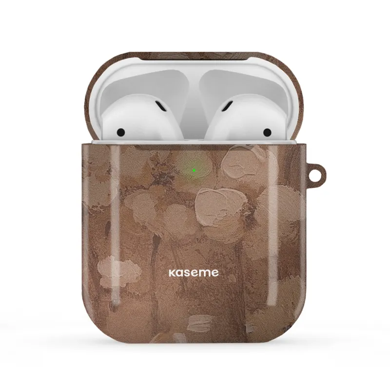 Mocha Bloom AirPods Case sold by KaseMe