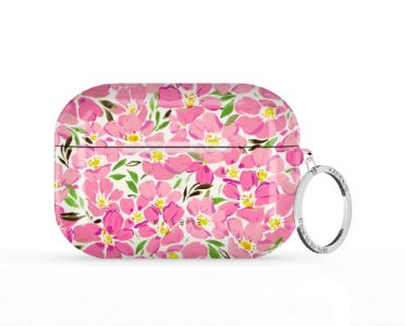 Pink Blooms by Ellie Watkinson AirPods Case sold by KaseMe